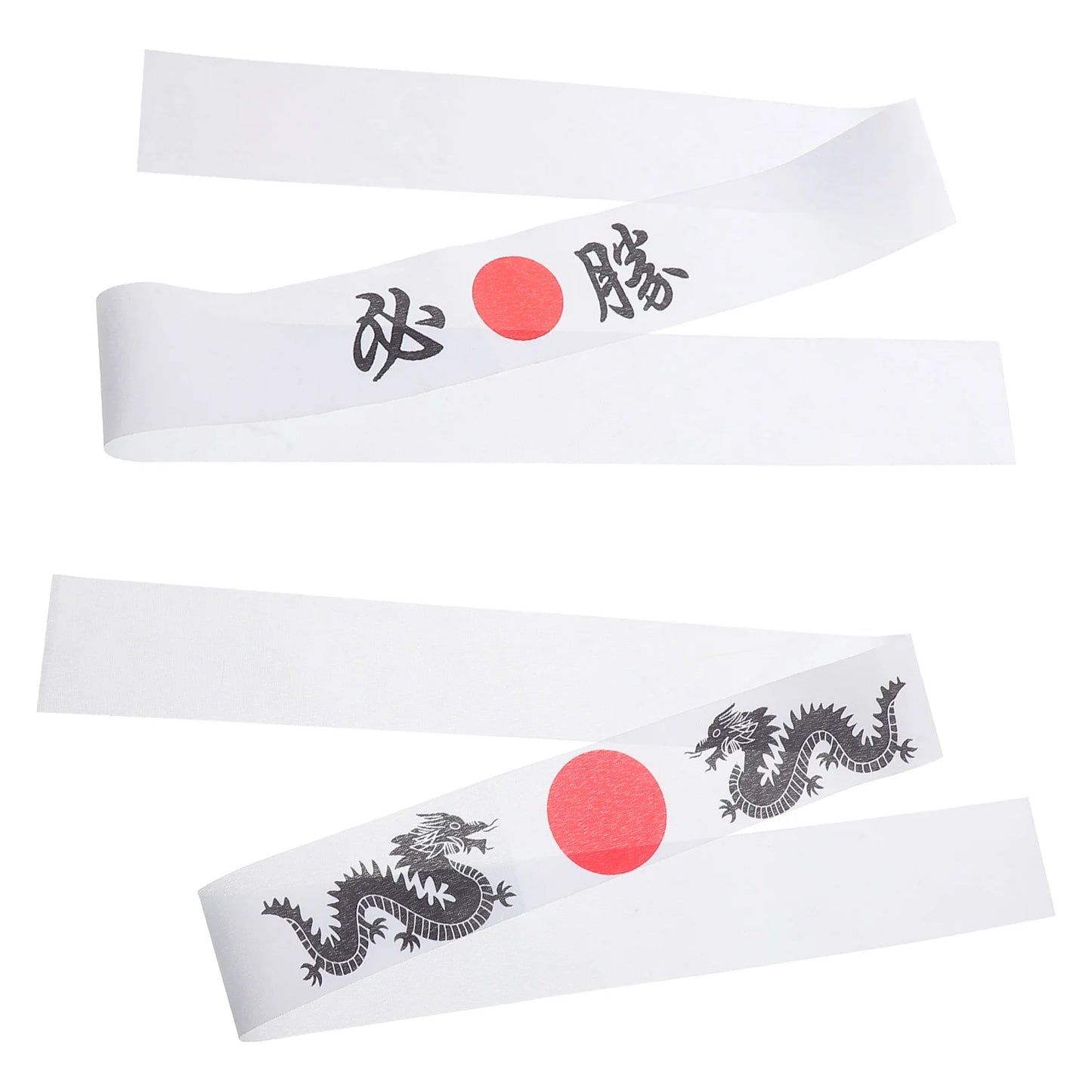 2Pcs Ninja Print Headband - Japanese Karate Samurai Athletic Headband