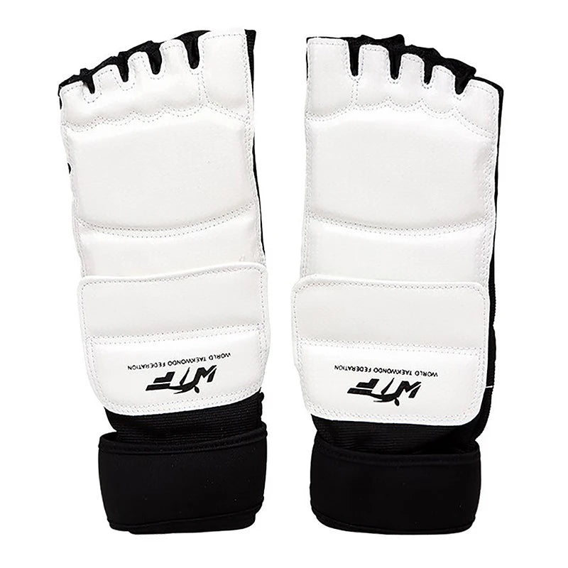 Leather Taekwondo Foot Gloves - Sparring Ankle Protector for Karate, Boxing & Martial Arts, Adult & Kid