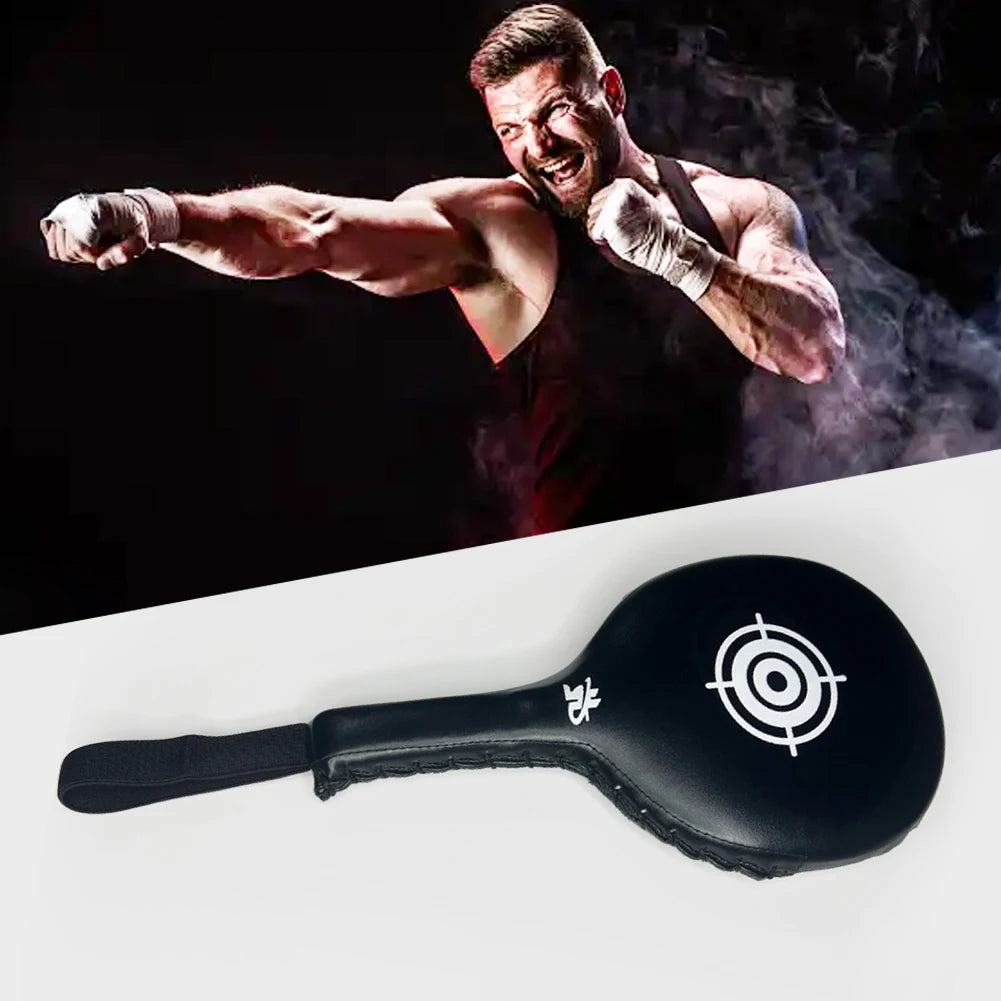 PU Leather Boxing Focus Pads - Wear-Resistant Punching Mitts for MMA, Muay Thai & Kickboxing Training