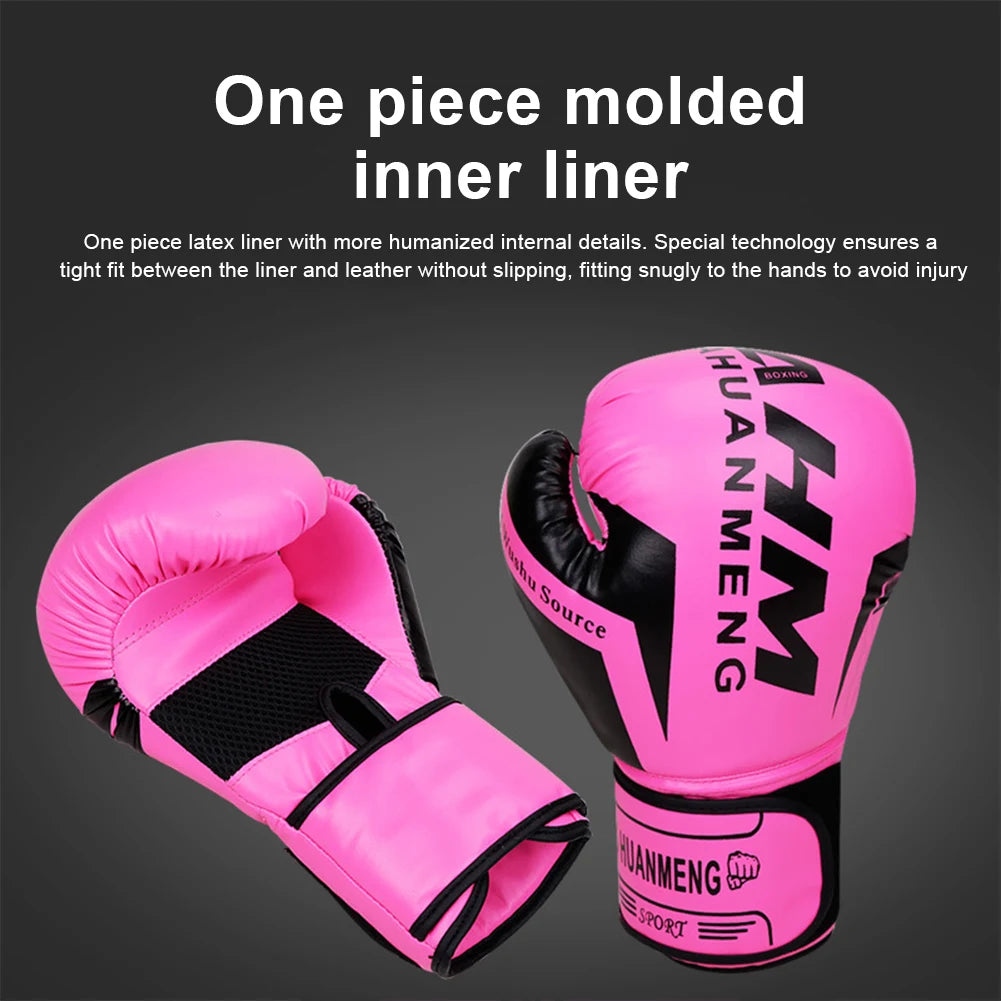 Breathable Boxing Training Gloves - Punching Bag & Sparring Gloves for Muay Thai & Martial Arts