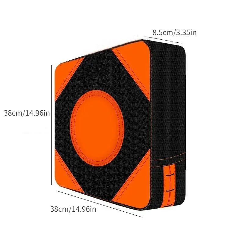 Adjustable Height PU Leather Wall-Mounted Boxing Punching Pad - Square Taekwondo Training Sandbag for Fitness