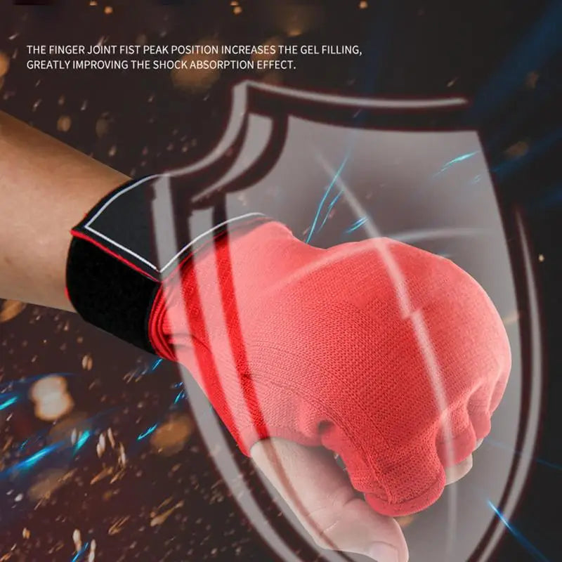 Half Finger Boxing Gloves for Karate, Taekwondo, Muay Thai Training - Adult Workout Gloves