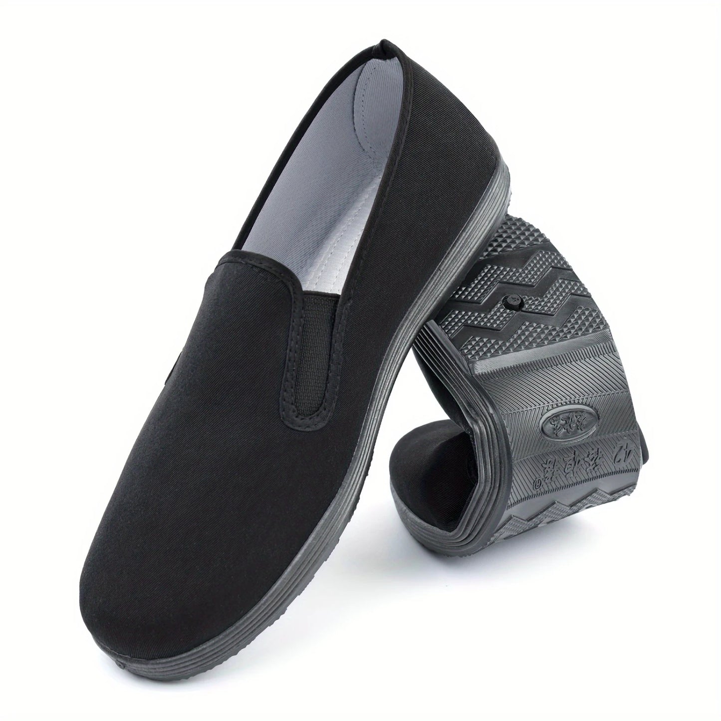 Men's Classic Chinese Flats, US 8-8.5 - Ventilated Ultralight Slip-Ons for Martial Arts, Driving & Outdoor Adventures