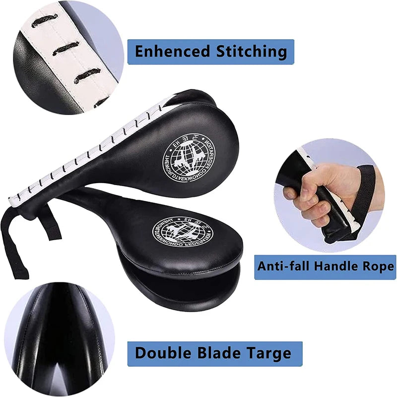Taekwondo Kick Pads (1/2/4 Pcs) - Durable Punching Paddles for Karate, Kickboxing & Martial Arts Training