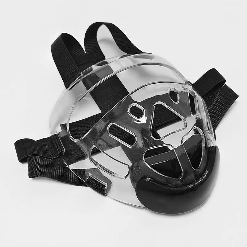 Clear Detachable Taekwondo Face Shield - Protective Mask for Boxing, Karate, and Martial Arts Training