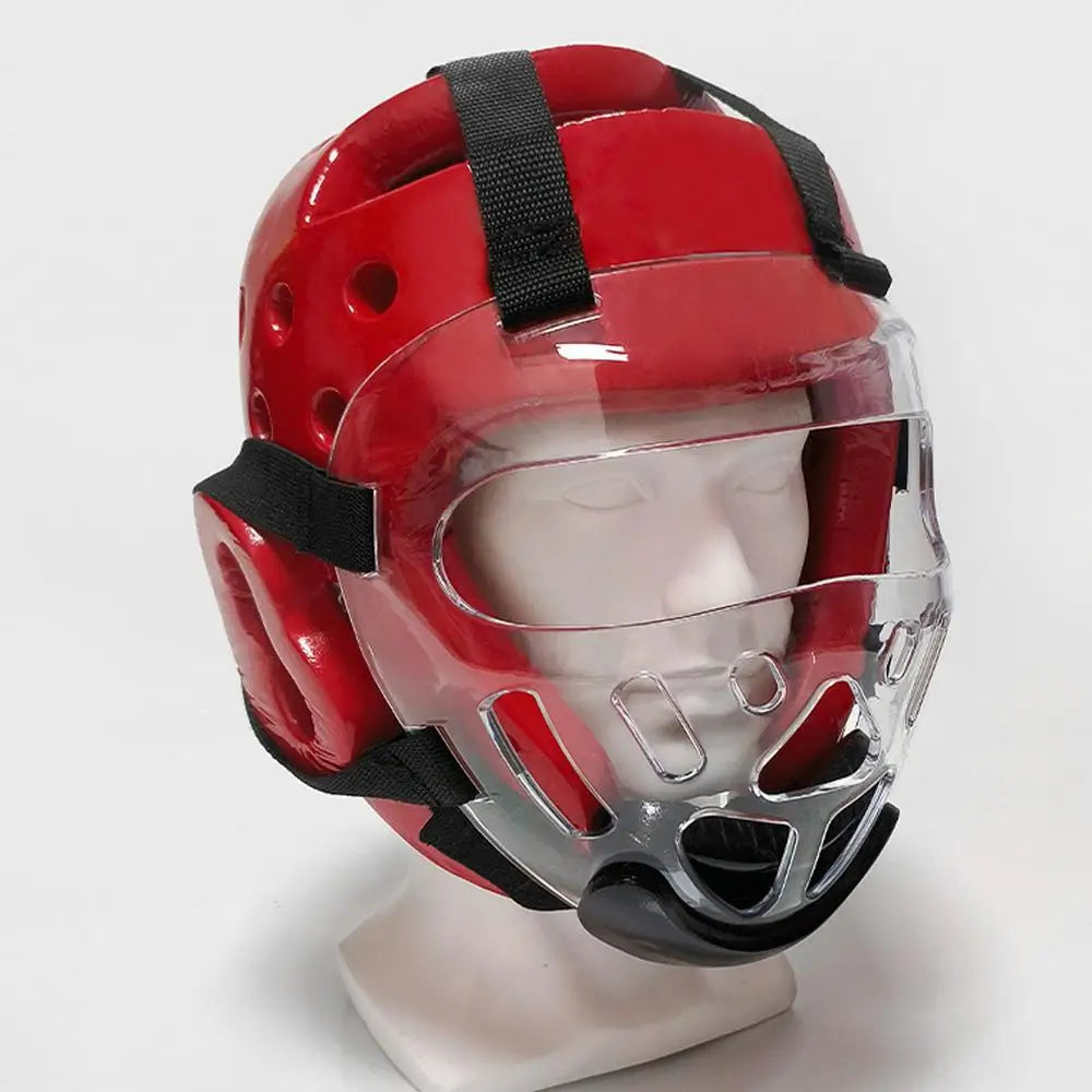 Clear Detachable Taekwondo Face Shield - Protective Mask for Boxing, Karate, and Martial Arts Training