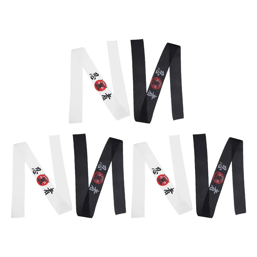 8Pcs Japanese Ninja Karate Headband - Sushi Chef & Martial Arts Bandana