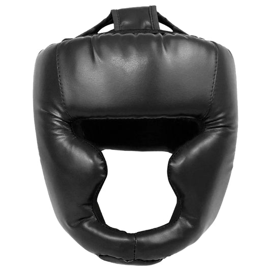 PU Boxing Headgear with Mask for Adults & Kids - Muay Thai, Taekwondo, Wrestling Protective Helmet