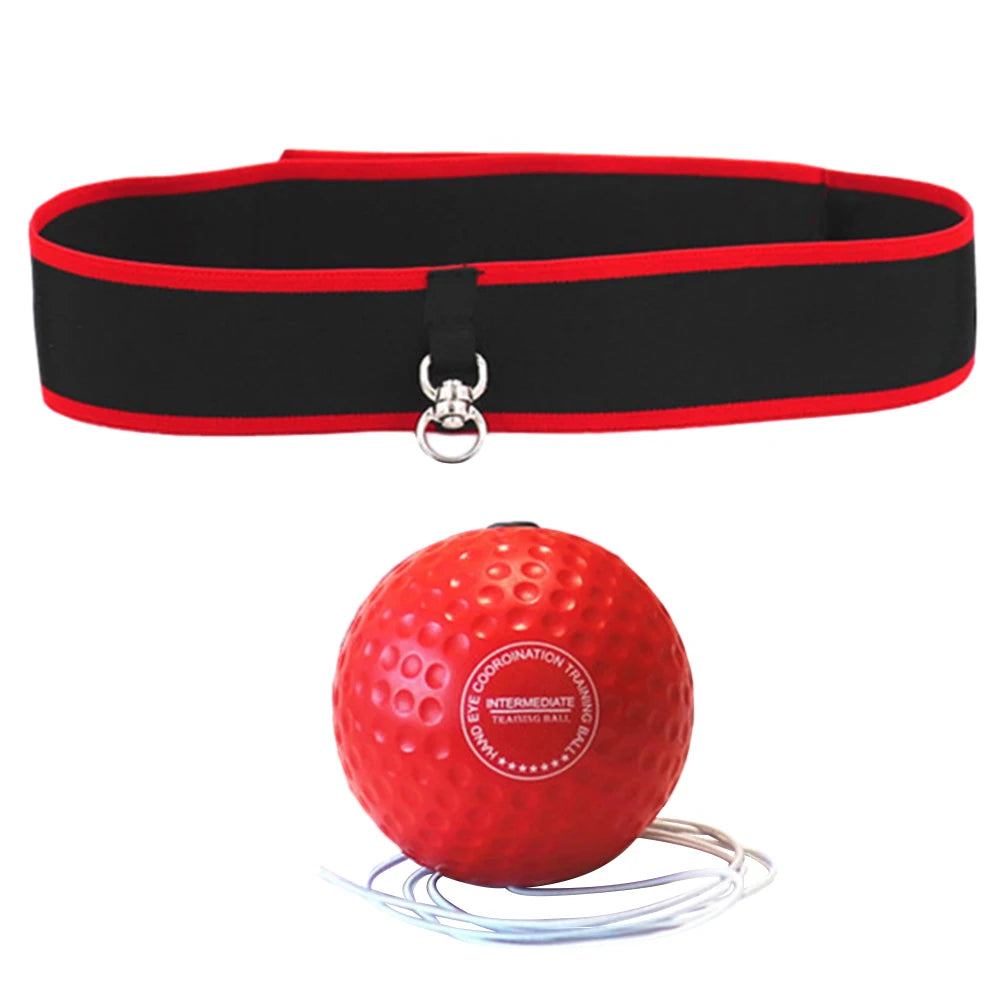 Adjustable Headband Boxing Training Ball - MMA Reflex Ball for Kids & Adults, Improves Speed & Accuracy