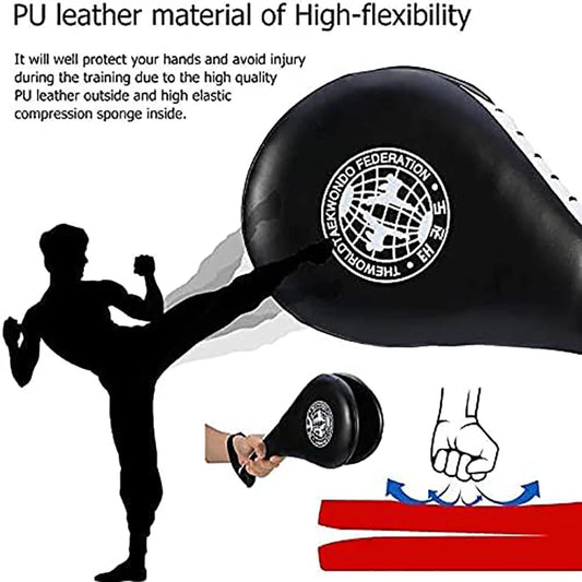 Taekwondo Kick Pads (1/2/4 Pcs) - Durable Punching Paddles for Karate, Kickboxing & Martial Arts Training