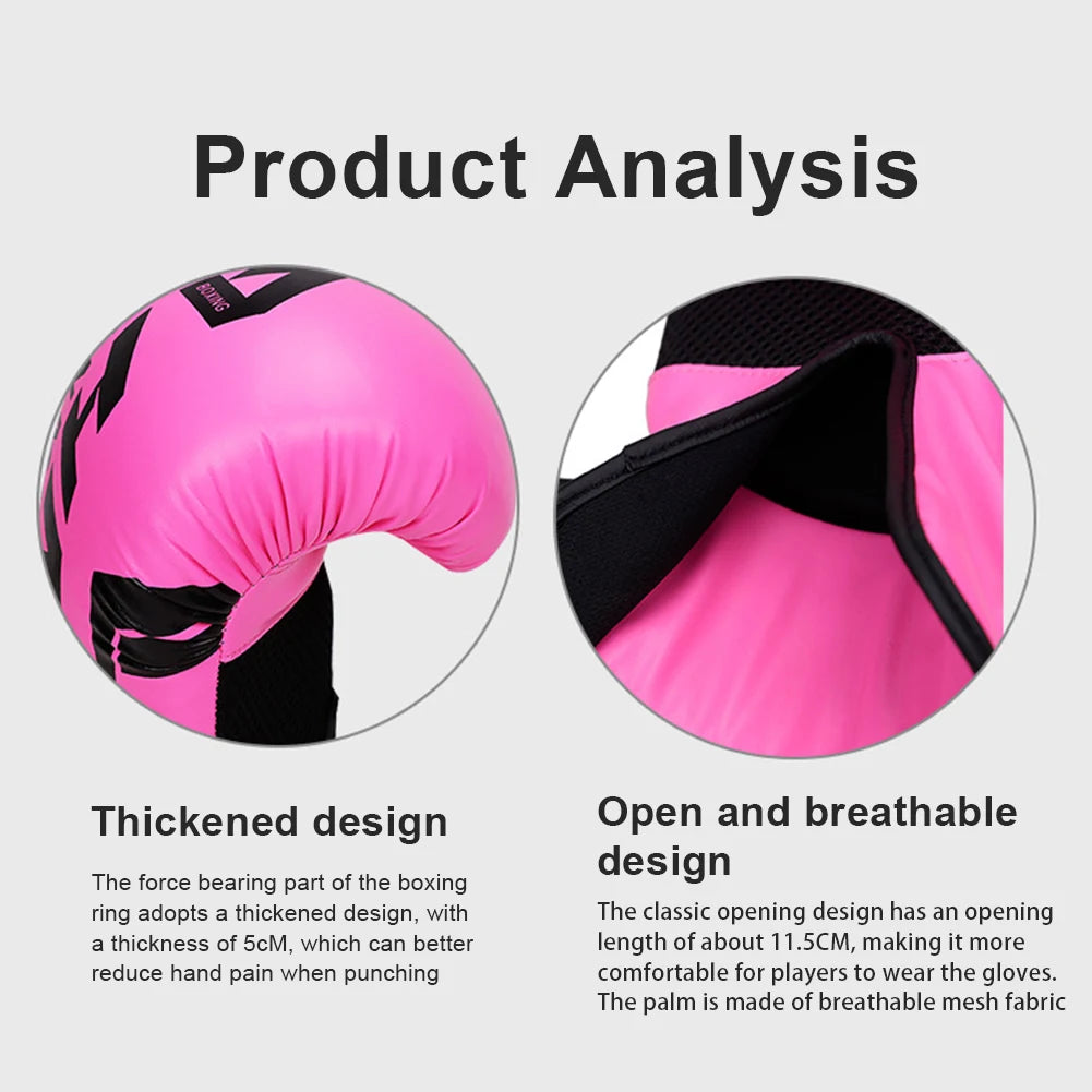 Breathable Boxing Training Gloves - Punching Bag & Sparring Gloves for Muay Thai & Martial Arts
