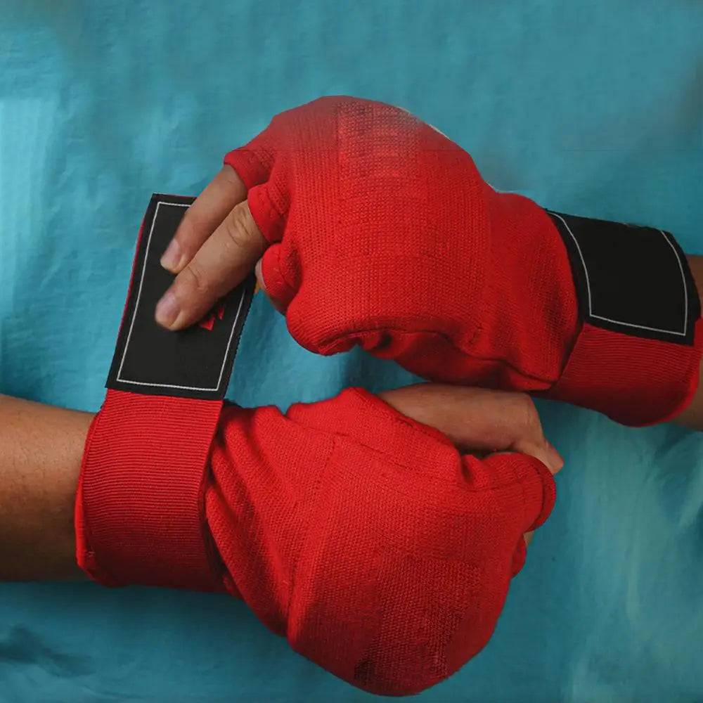 Half Finger Boxing Gloves for Karate, Taekwondo, Muay Thai Training - Adult Workout Gloves