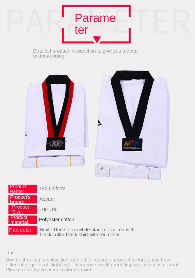 Customizable Cotton Taekwondo Gi for Men & Women - Short & Long-Sleeve Martial Arts Suit, Spring/Summer