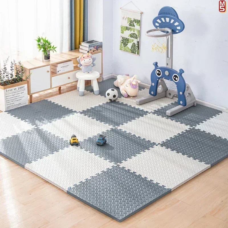 EVA Foam Interlocking Gym Floor Mats - Non-Slip Massage Cushion for Home Gym & Acupressure