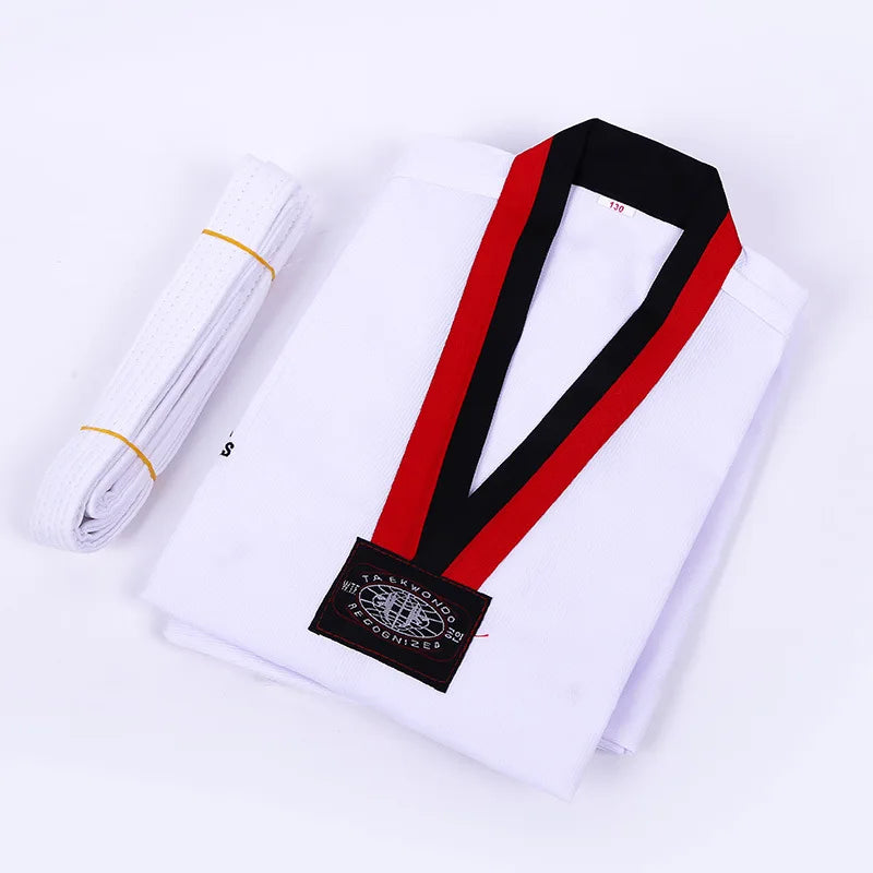 Customizable Cotton Taekwondo Gi for Men & Women - Short & Long-Sleeve Martial Arts Suit, Spring/Summer