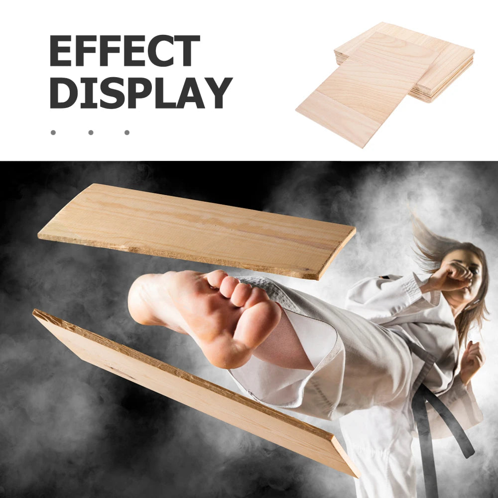 10-Piece Taekwondo Breaking Boards, 0.3/0.6cm - Karate Practice Punching Boards, Breakable Wood Sheets