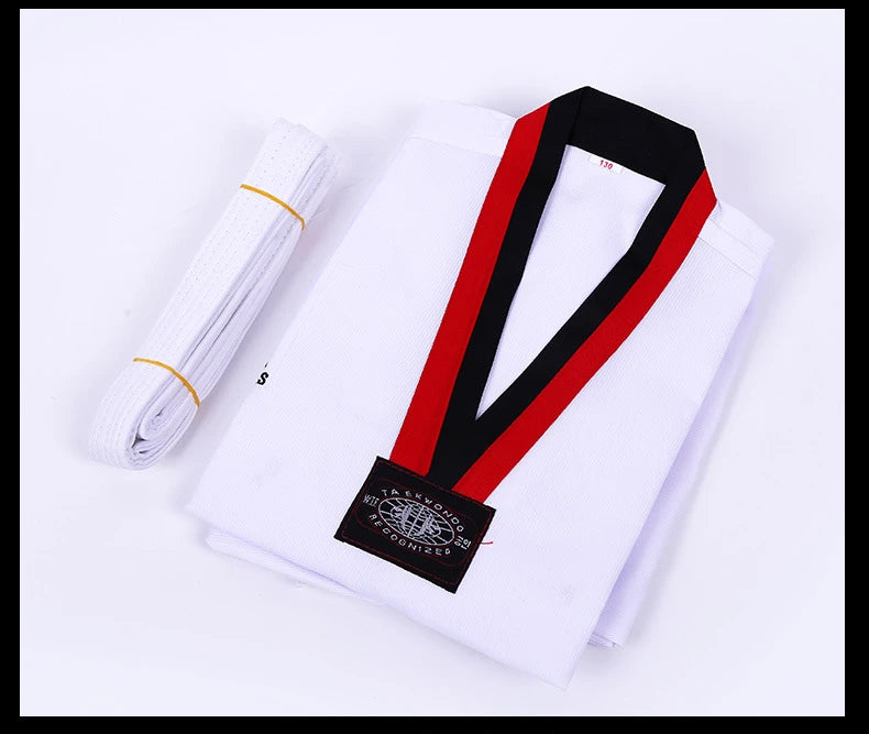Customizable Cotton Taekwondo Gi for Men & Women - Short & Long-Sleeve Martial Arts Suit, Spring/Summer