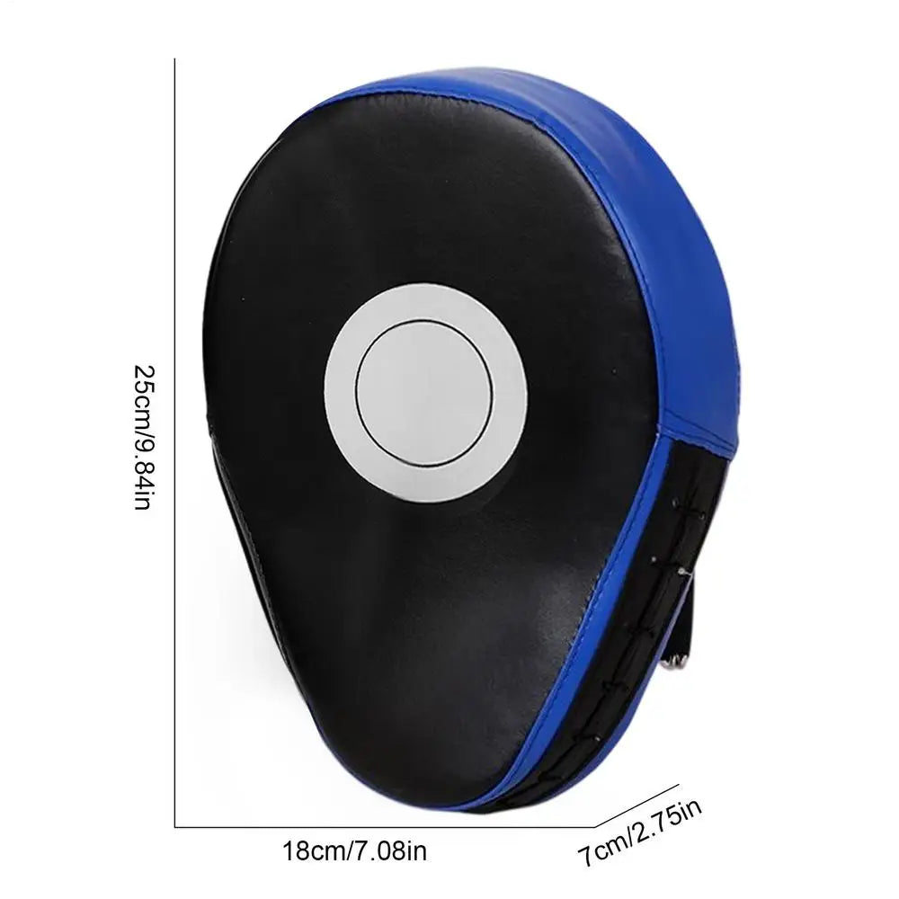 PU Leather Curved Boxing Focus Pad - Breathable Punching Mitt for Martial Arts & Kickboxing Training