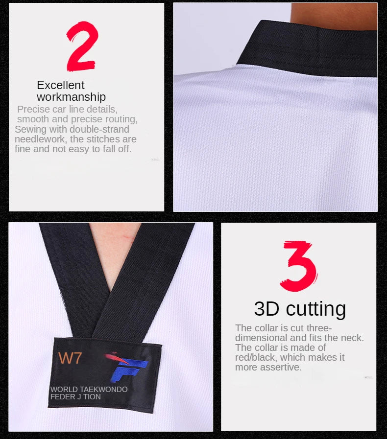 Customizable Cotton Taekwondo Gi for Men & Women - Short & Long-Sleeve Martial Arts Suit, Spring/Summer