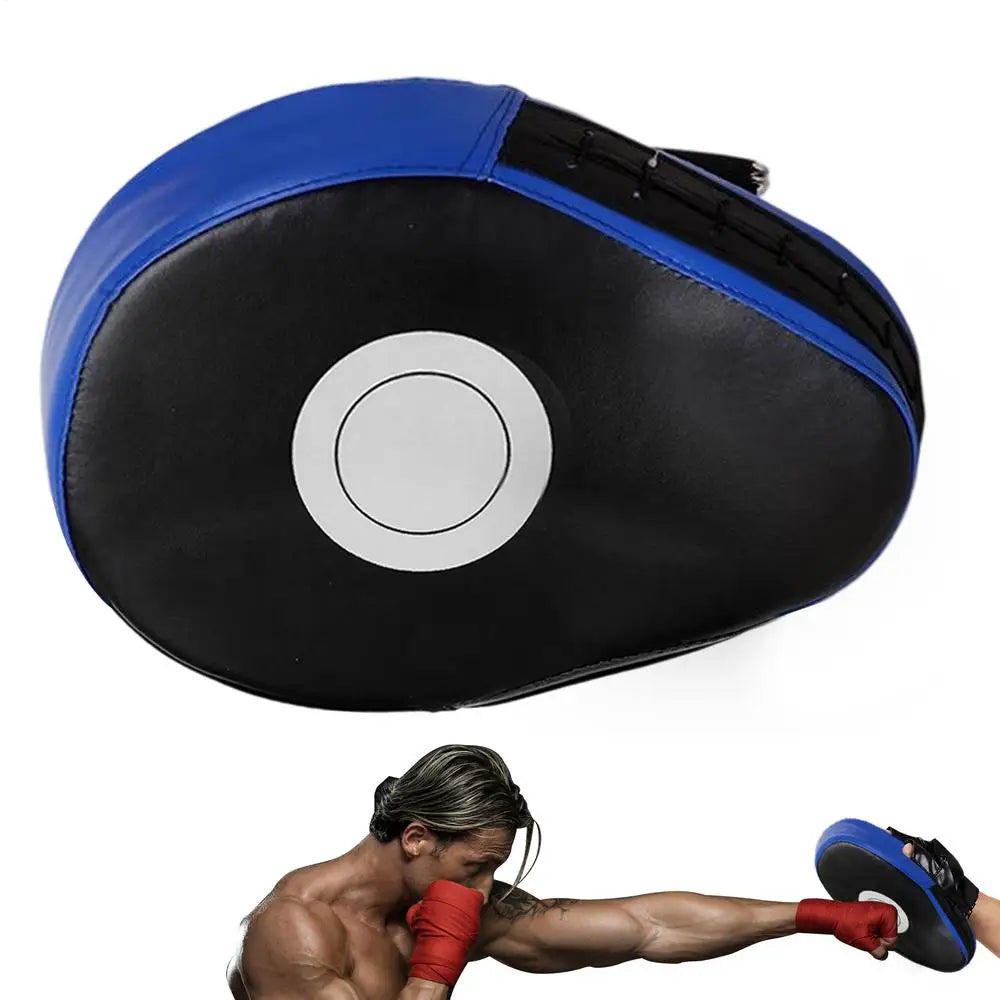 PU Leather Curved Boxing Focus Pad - Breathable Punching Mitt for Martial Arts & Kickboxing Training