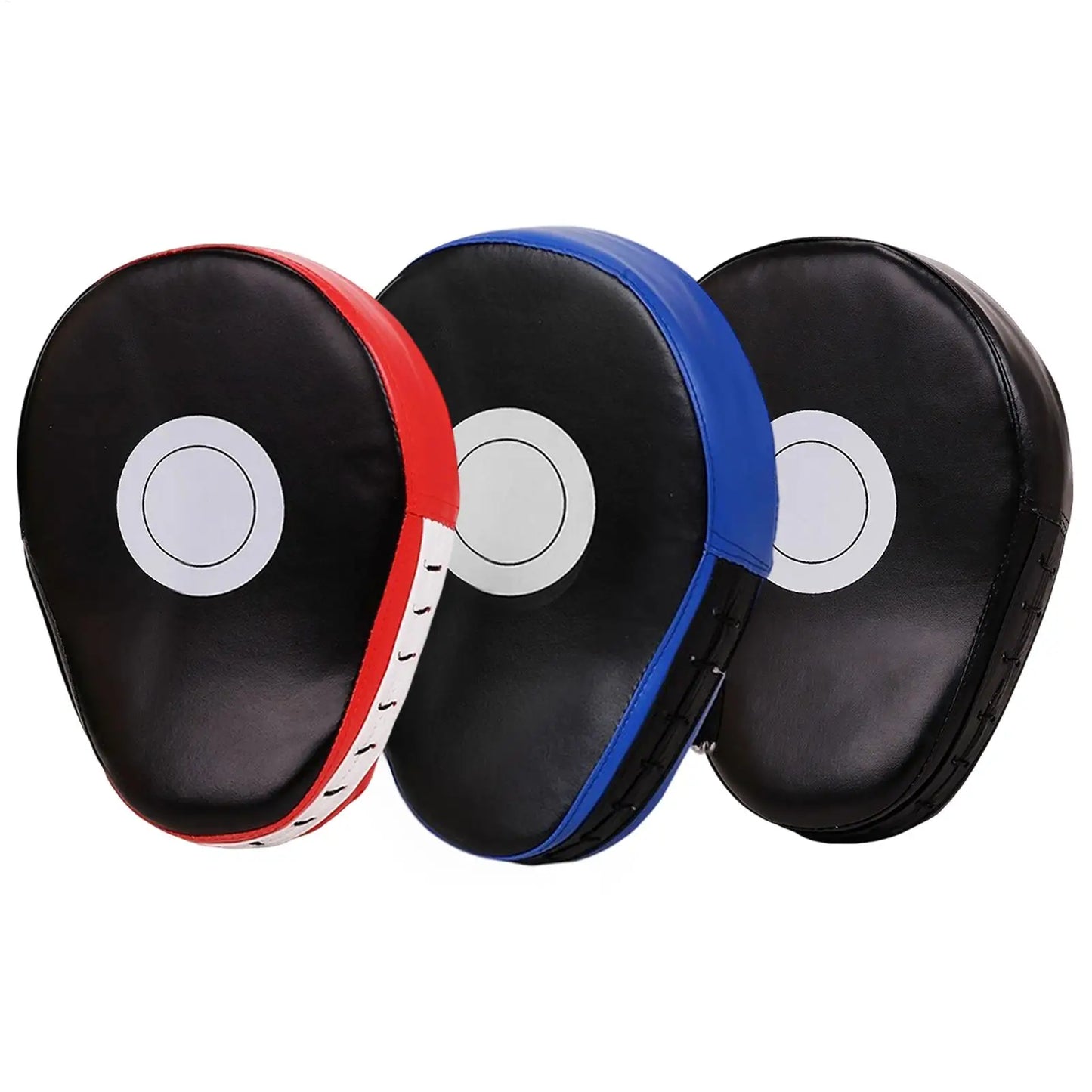 PU Leather Curved Boxing Focus Pad - Breathable Punching Mitt for Martial Arts & Kickboxing Training