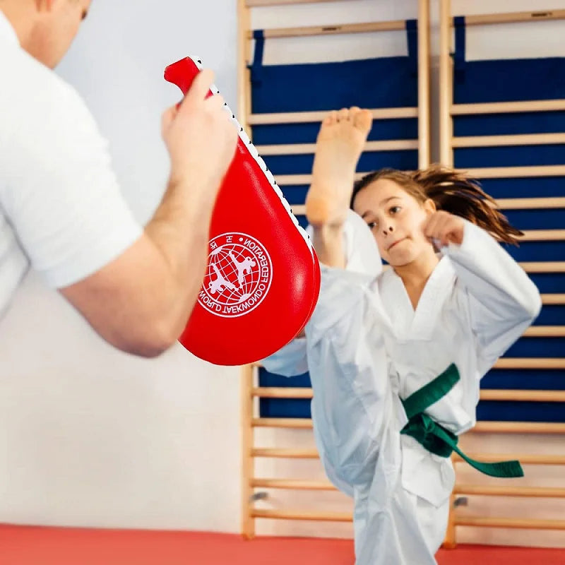 Taekwondo Kick Pads (1/2/4 Pcs) - Durable Punching Paddles for Karate, Kickboxing & Martial Arts Training