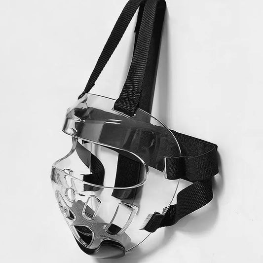 Clear Detachable Taekwondo Face Shield - Protective Mask for Boxing, Karate, and Martial Arts Training
