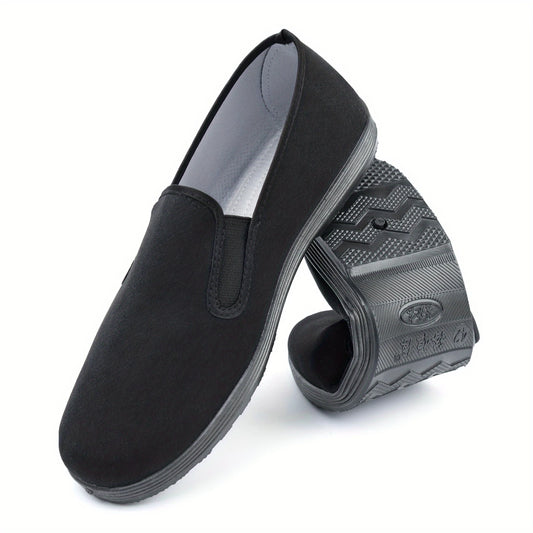 Men's Classic Chinese Flats, US 8-8.5 - Ventilated Ultralight Slip-Ons for Martial Arts, Driving & Outdoor Adventures