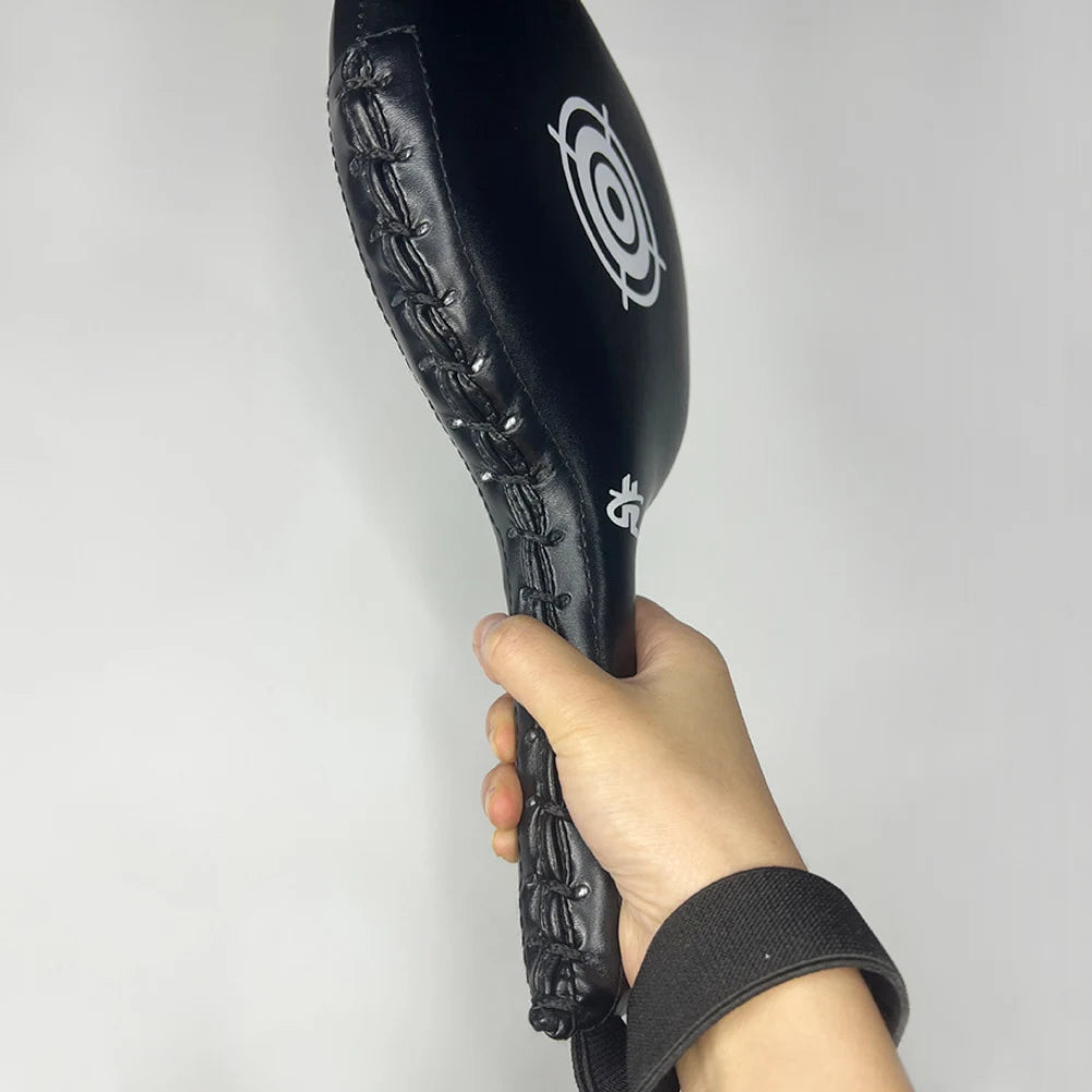 PU Leather Boxing Focus Pads - Wear-Resistant Punching Mitts for MMA, Muay Thai & Kickboxing Training