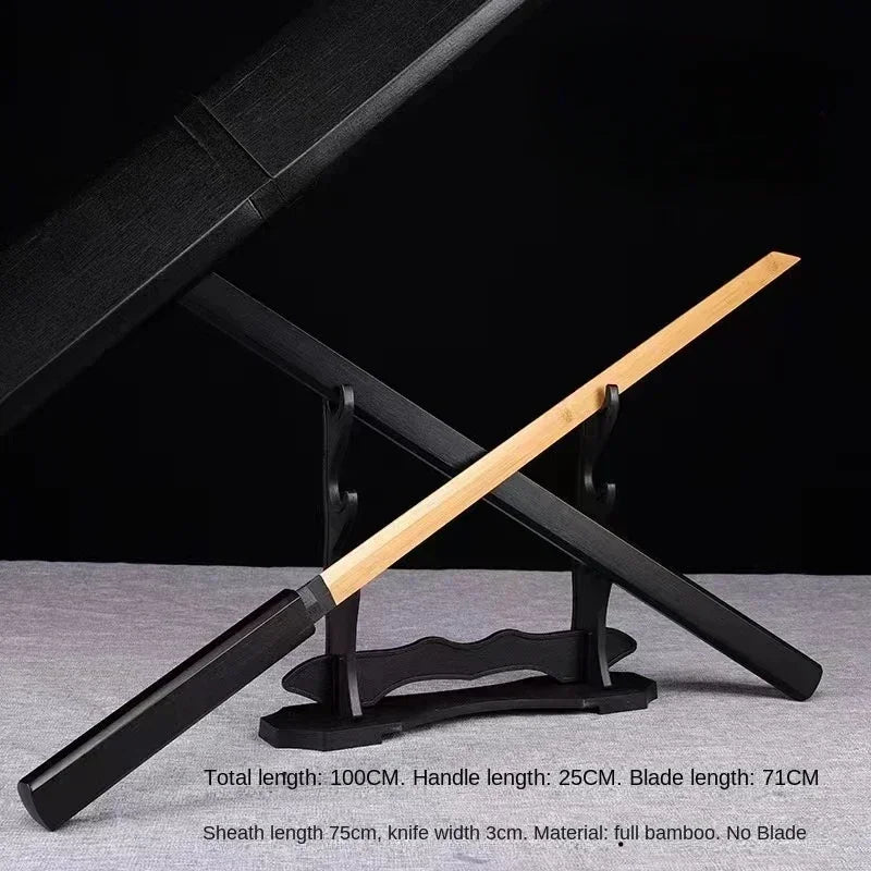 Wooden Kendo Training Sword - Samurai Martial Arts Duel Fencing Practice Blade