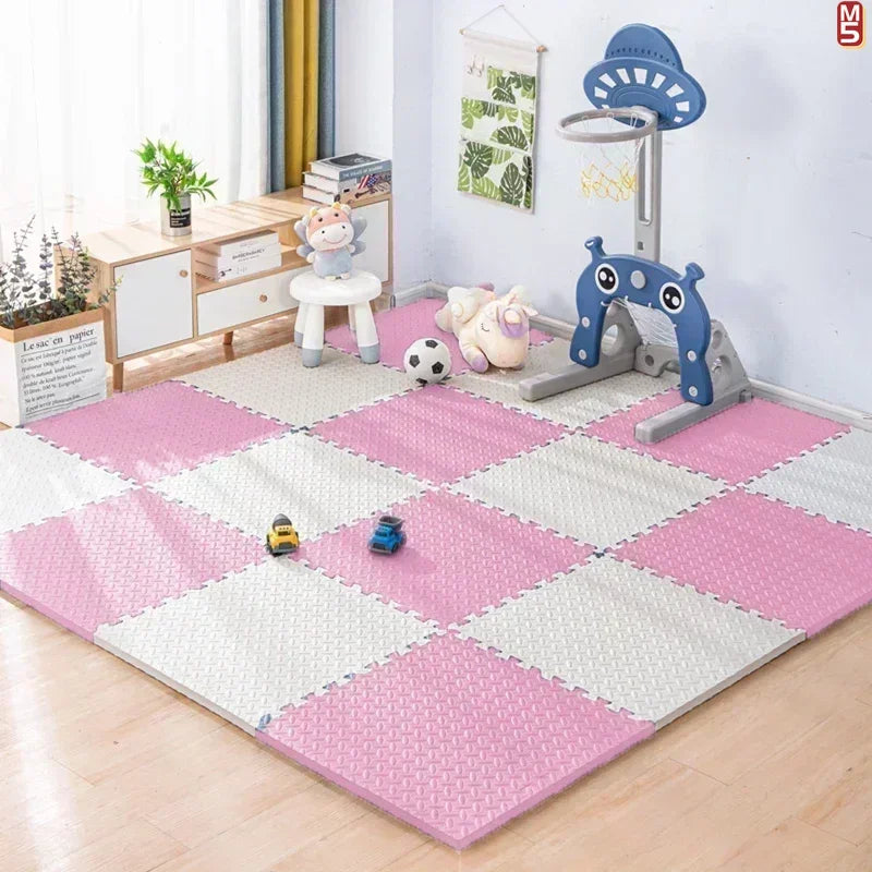 EVA Foam Interlocking Gym Floor Mats - Non-Slip Massage Cushion for Home Gym & Acupressure