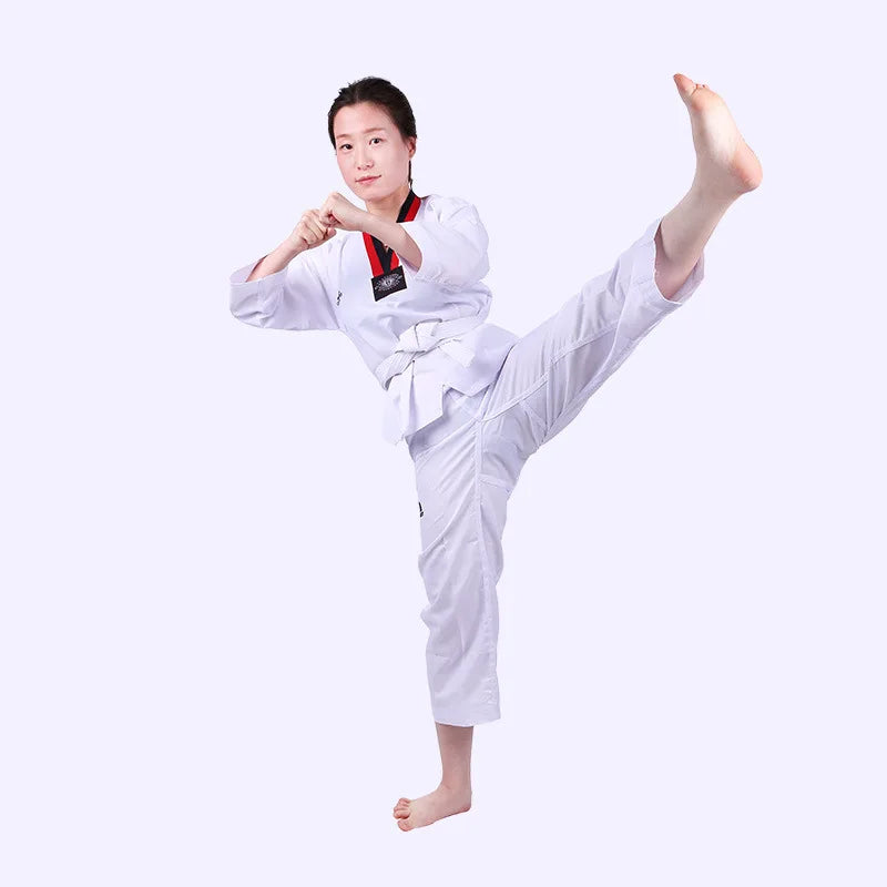Customizable Cotton Taekwondo Gi for Men & Women - Short & Long-Sleeve Martial Arts Suit, Spring/Summer