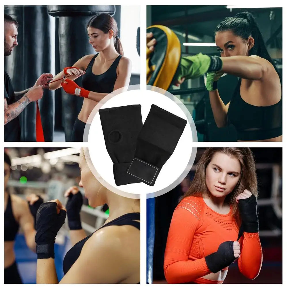Half Finger Boxing Gloves for Karate, Taekwondo, Muay Thai Training - Adult Workout Gloves