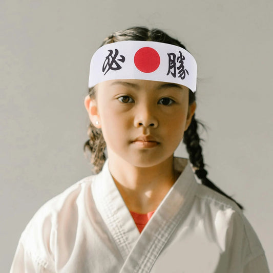 2Pcs Ninja Print Headband - Japanese Karate Samurai Athletic Headband